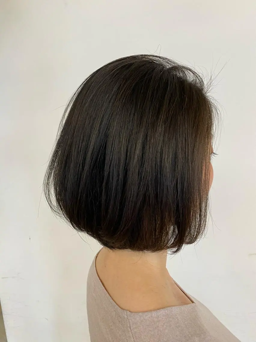 ショート ボブ カット 髪質改善　ボブ 外ハネボブ　白間　光のヘアスタイル
