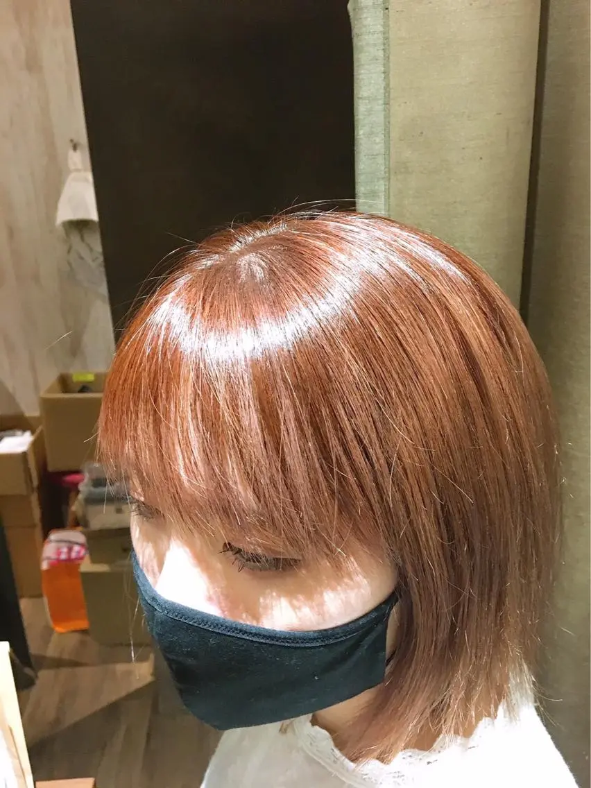 カラー ヘアカラー トリートメント 箕面駅徒歩7分カプロ 三好美鈴のヘアスタイル