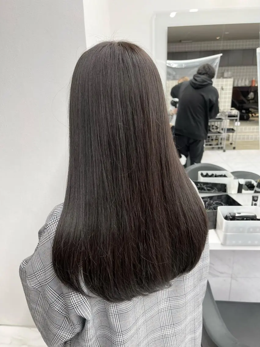 ミディアム カラー パーマ ヘアアレンジ メンズ キッズ ネイル マツエク・マツパ 上品＆韓国風 🥀海心🥀のヘアスタイル