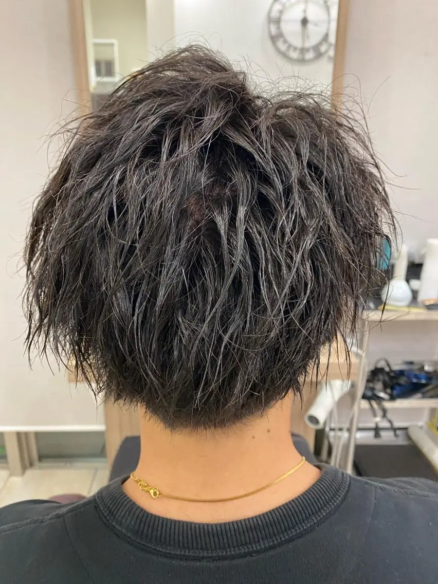 パーマ メンズ メンズパーマ メンズツイストパーマ ツイストパーマ ブリーチ🐰インナー ♡ハイライト♡綾🐰のヘアスタイル