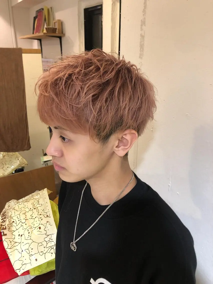 カラー ヘアアレンジ メンズ ヘアカラー トリートメント ヘアセット メンズ特化✂️栗原 侑也のヘアスタイル