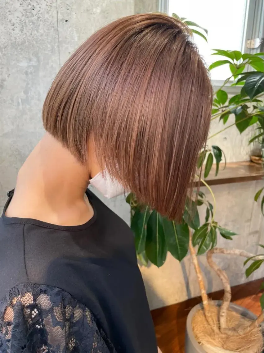 ミディアム ボブ SIGN店長中村 レイヤーカット募集のヘアスタイル