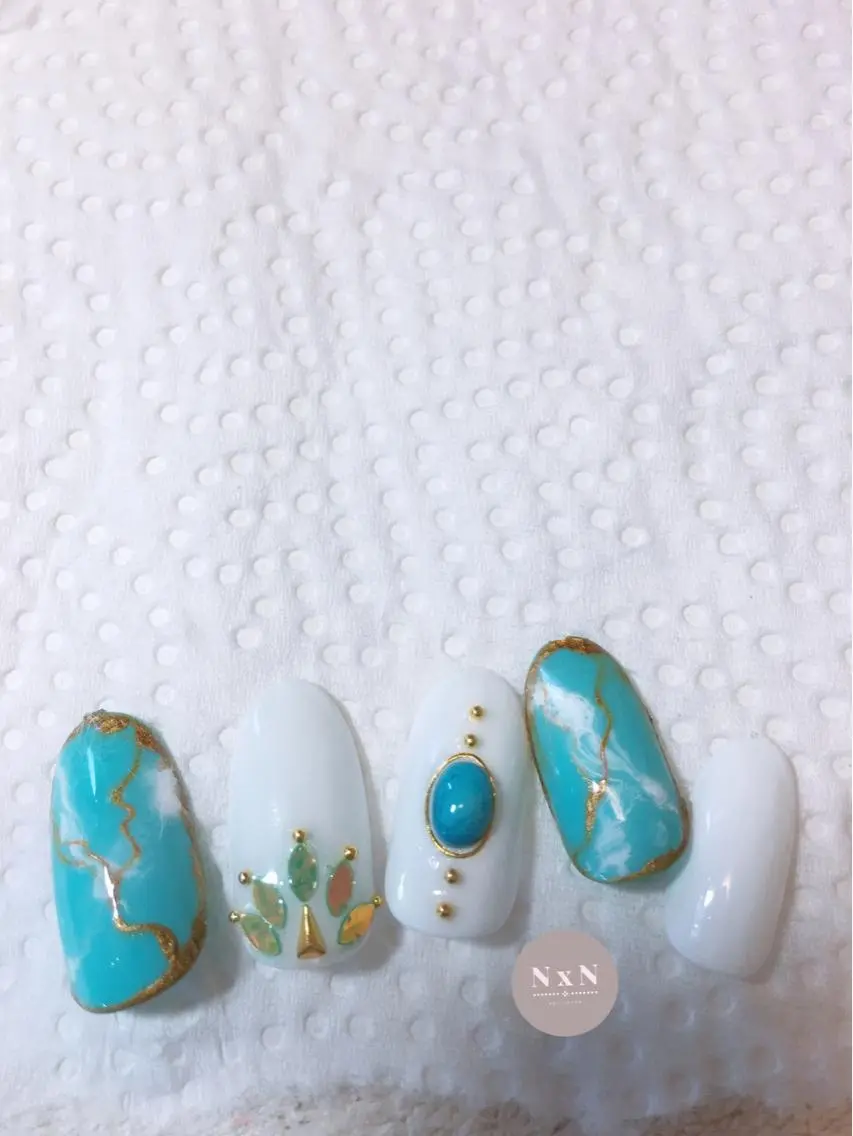 ネイル ジェルネイル ぷっくりネイル nail salon N×Nのネイルデザイン