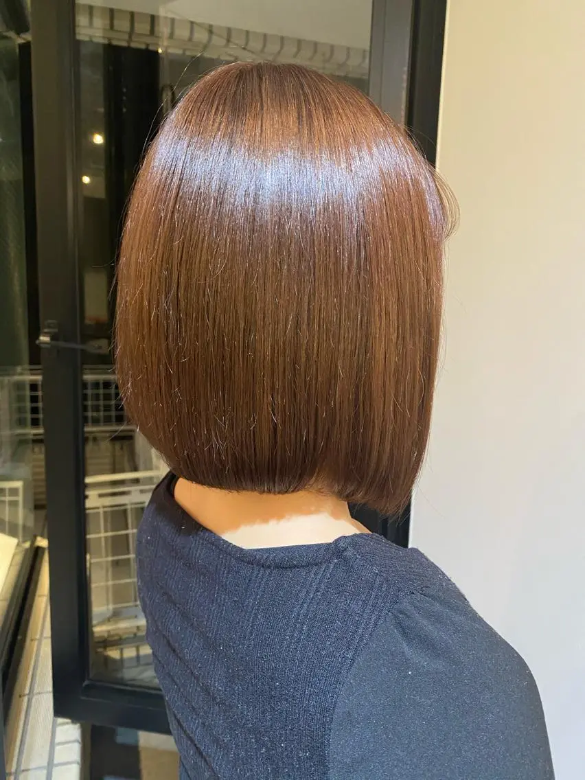 ショート カラー ブラウンカラー トリートメント Tomoka🐶🌟 似合わせカット✂︎のヘアスタイル