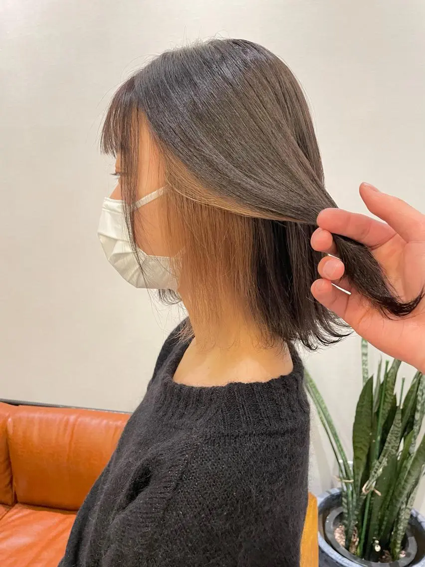 ミディアム キノシタ ナオユキのヘアスタイル