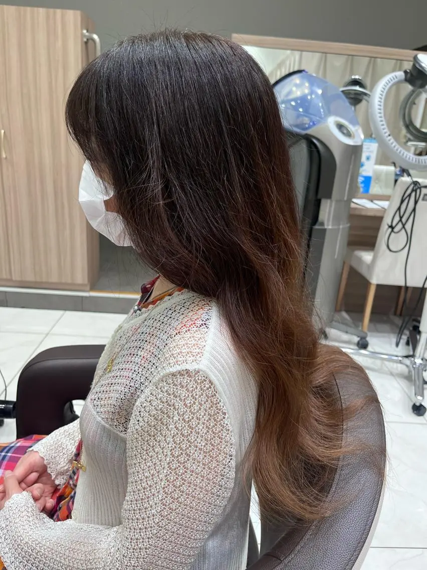 ロング カラー 🐈‍⬛SARA🎀 縮毛矯正のヘアスタイル
