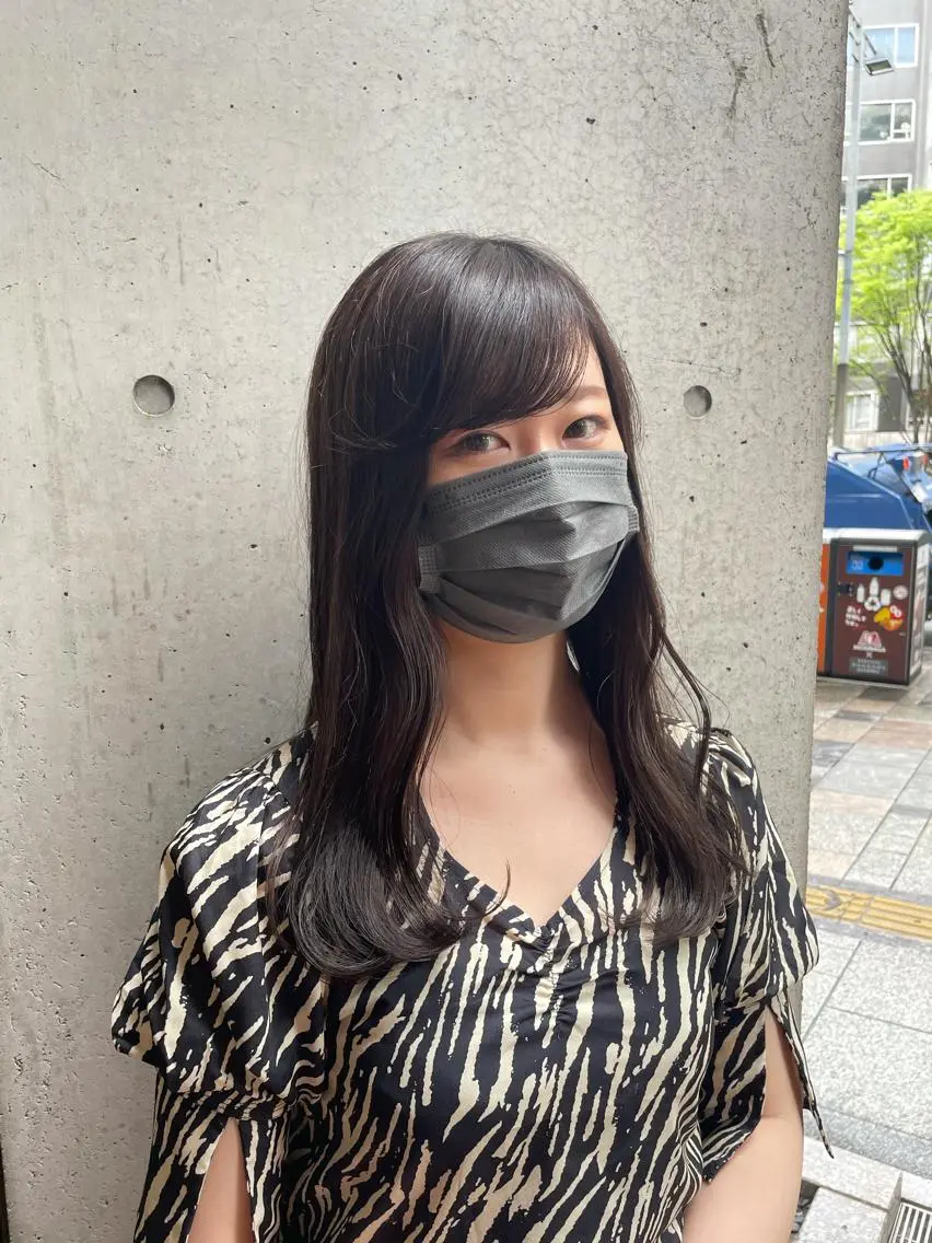 ロング カラー グレージュ 髪質改善🪄 イルミナカラー岩谷のヘアスタイル