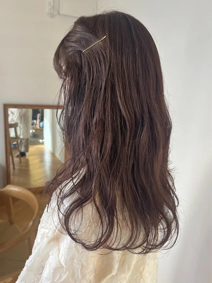 セミロング カット ヘアカラー トリートメント 西山 紗耶香🪽 透明感カラー/ボブのヘアスタイル