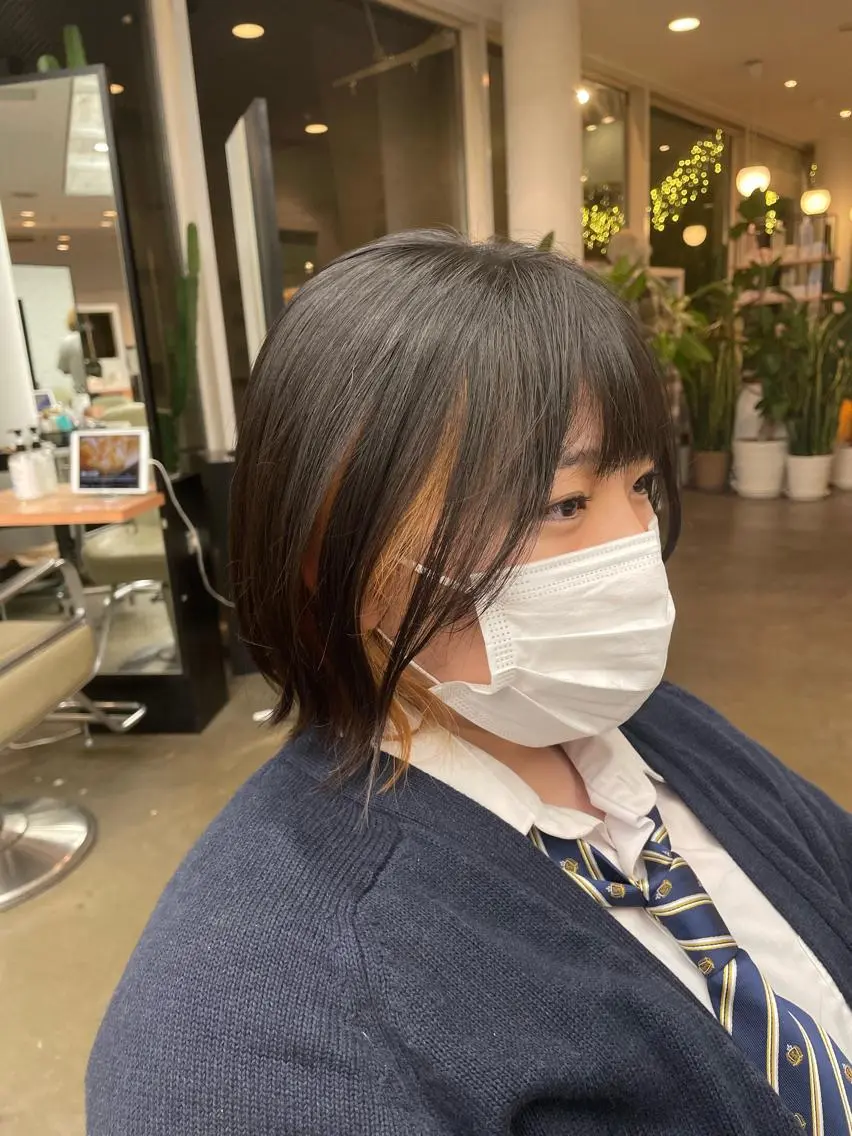 ショート ボブ 外ハネヘア ♡レイヤーボブ パーマ/うらら♡のヘアスタイル