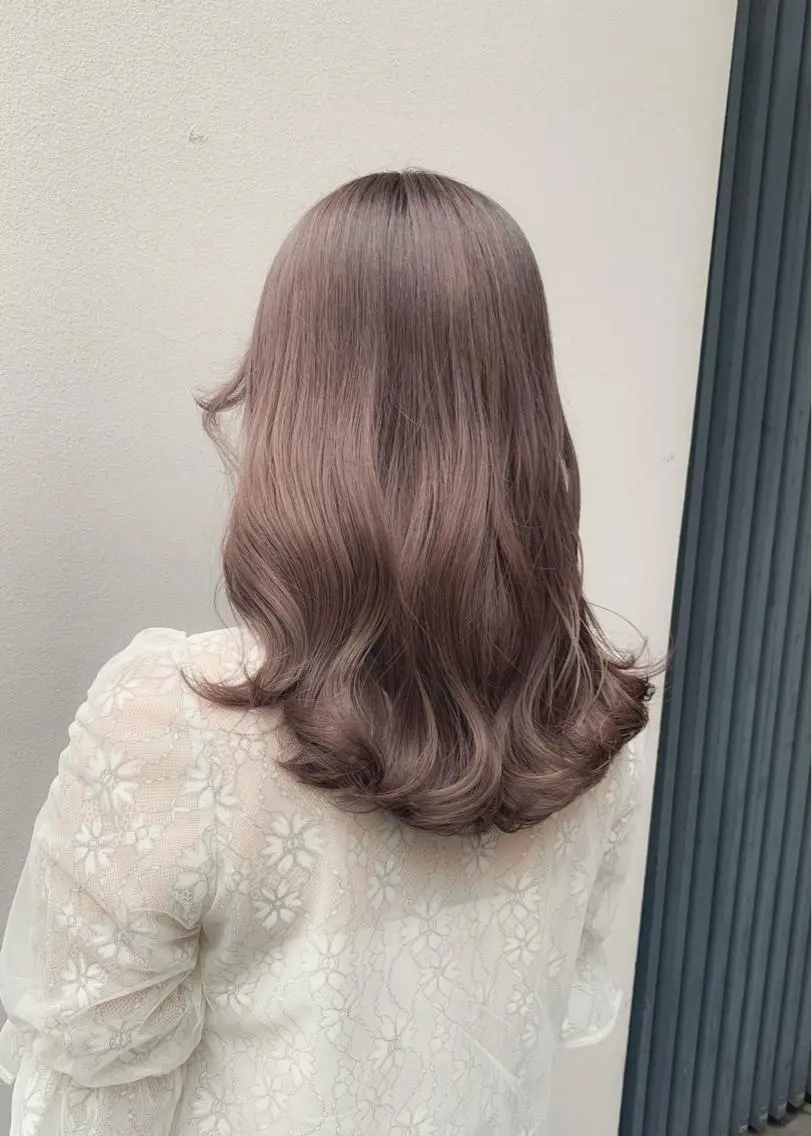 ミディアム カラー ラベンダーカラー 矢野 晃平のヘアスタイル