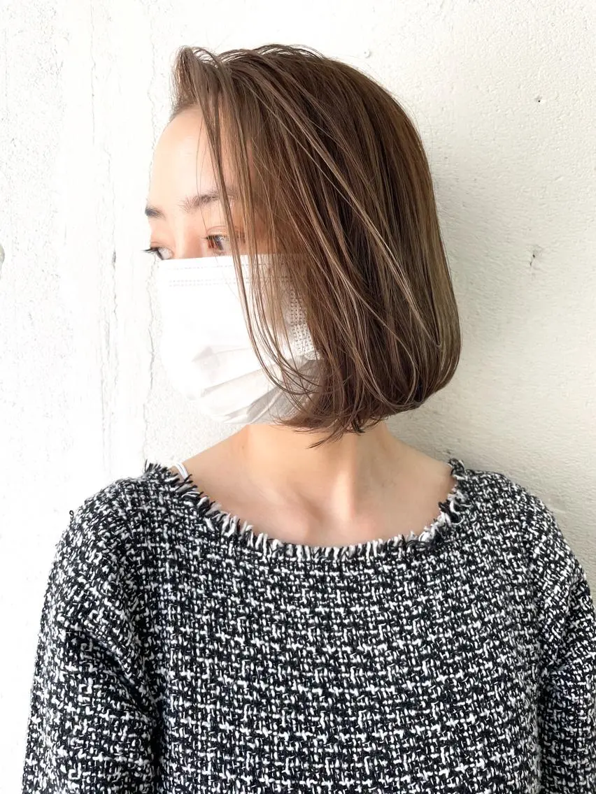 ショート ヘアカラー トリートメント ショート✨ボブ✨代表 新田見美仁のヘアスタイル