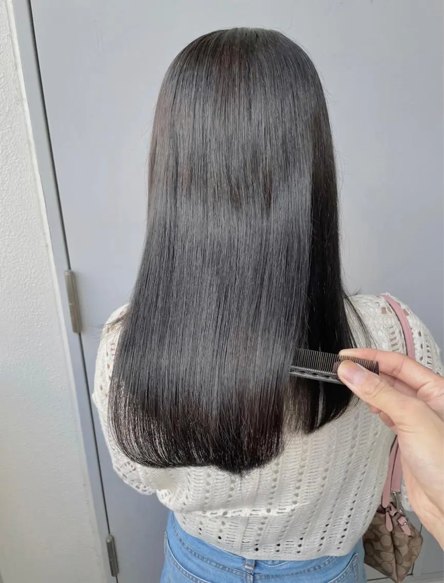 ロング カラー カット ヘアカラー トリートメント ヘッドスパ ヘアセット ベージュカラー💖 やすひろのヘアスタイル
