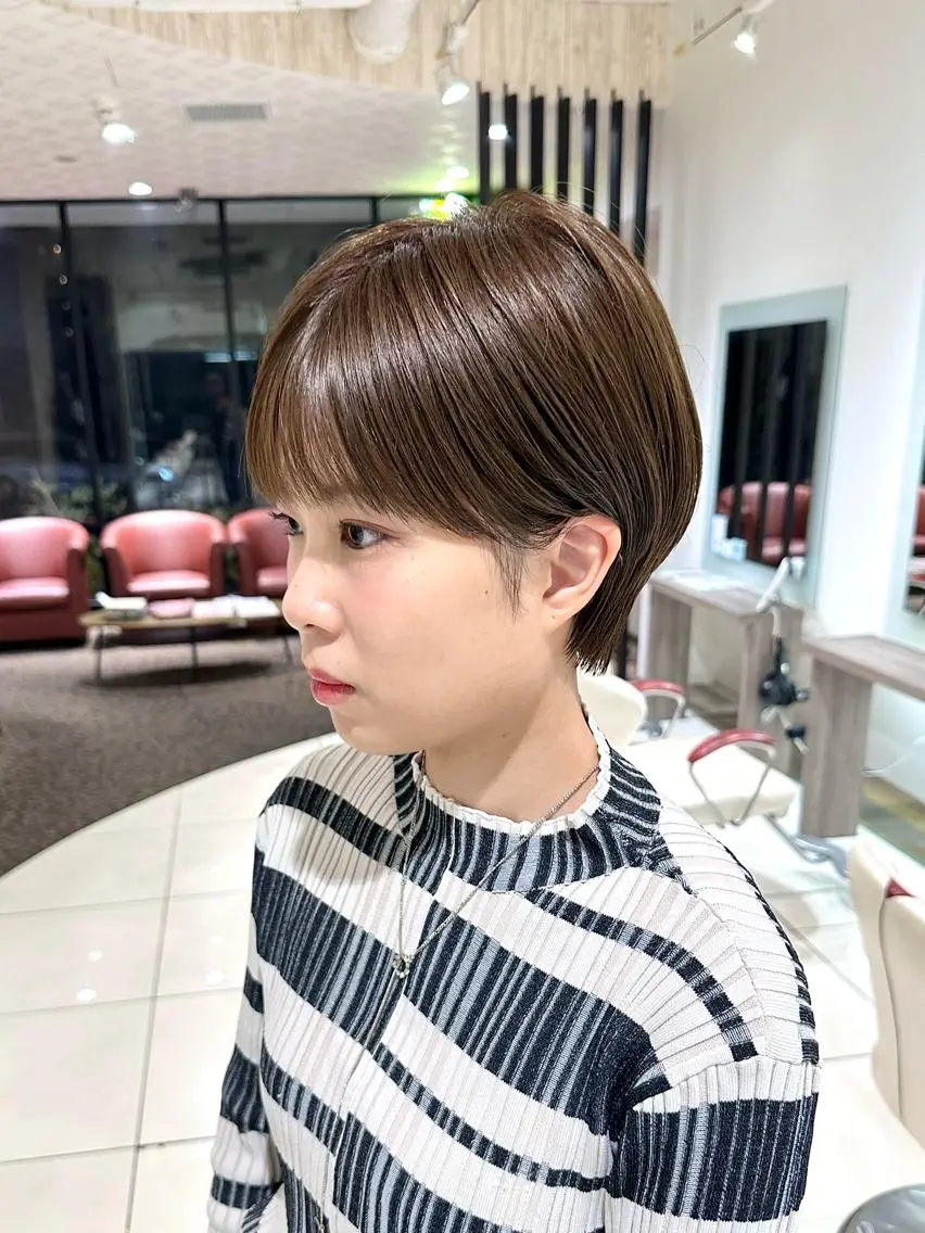 ショート ショートボブ ハンサムショート 丸みショート ボブ ショートヘア 荻窪/ショートヘア✨ ショートボブ長松大哉のヘアスタイル