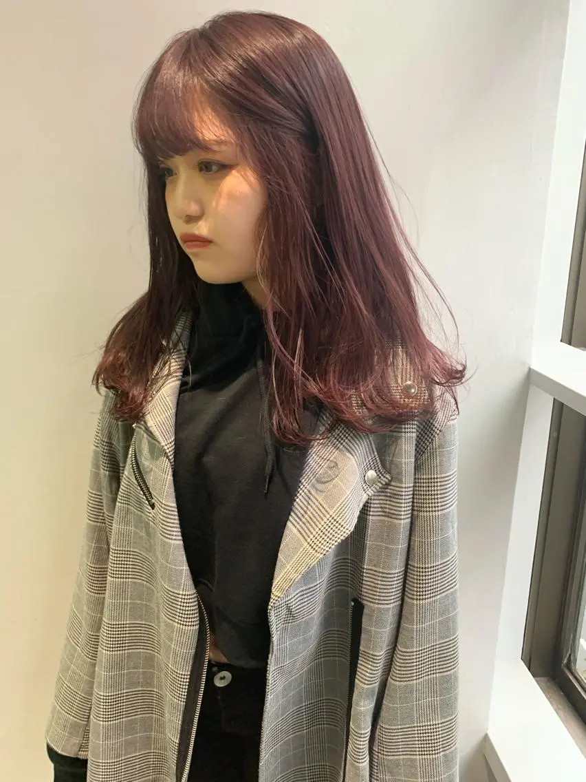 ロング カラー カット ヘアカラー トリートメント ヘアセット 怪我のため7月 復帰田中瑞希🍃のヘアスタイル