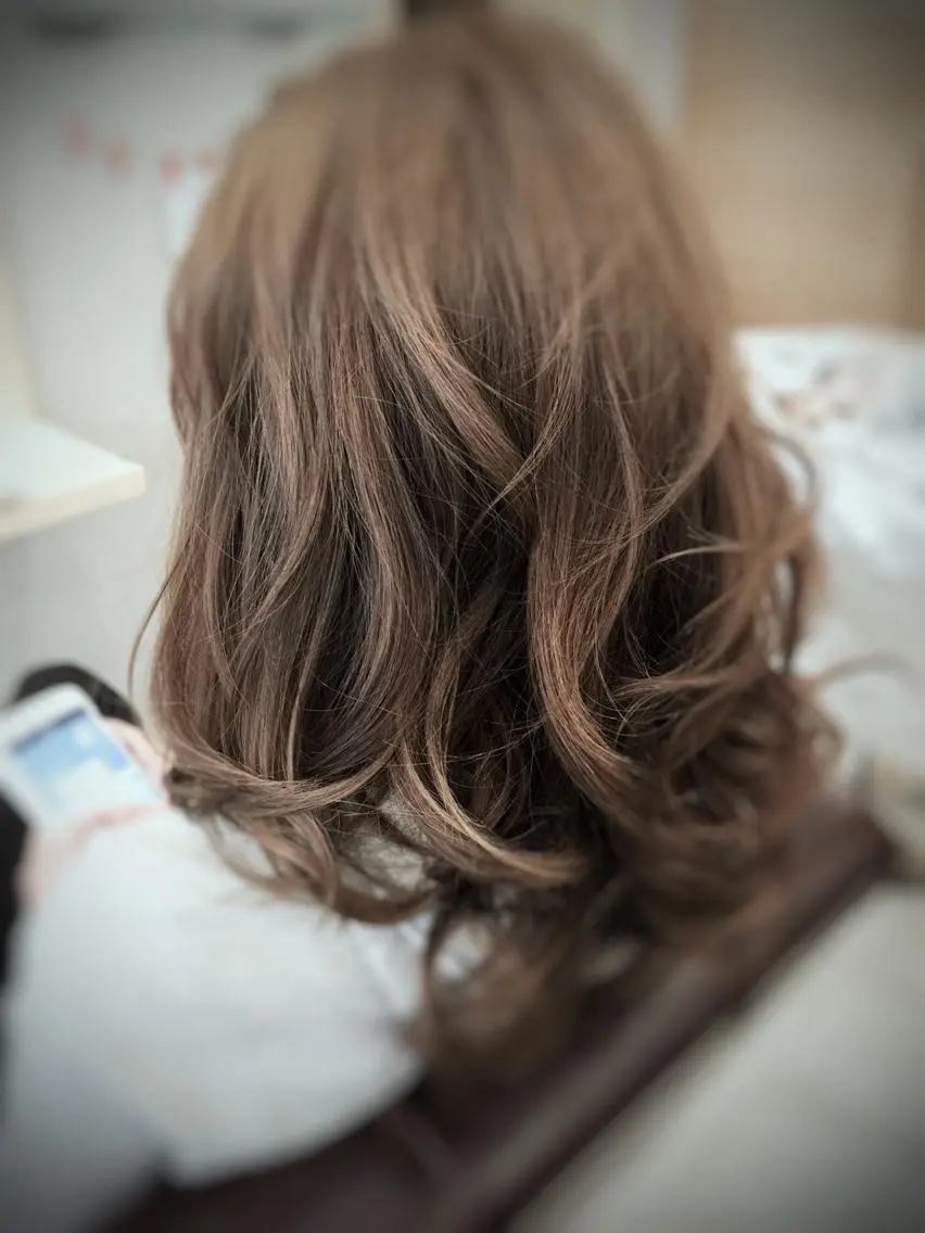 セミロング カラー ヘアアレンジ 鳴海 悠のその他イメージ