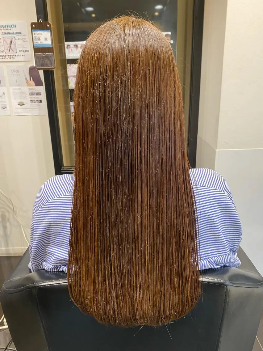 ロング トリートメント 酸熱トリートメント ヘアカラー トリートメント ✨髪質改善＆ボブ✨ 近藤 凌のヘアスタイル