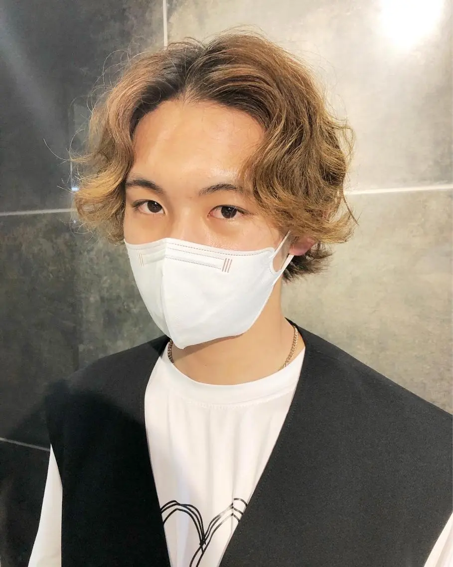 パーマ ヘアアレンジ メンズ カット パーマ トリートメント ヘアセット メンズ特化✂️栗原 侑也のヘアスタイル