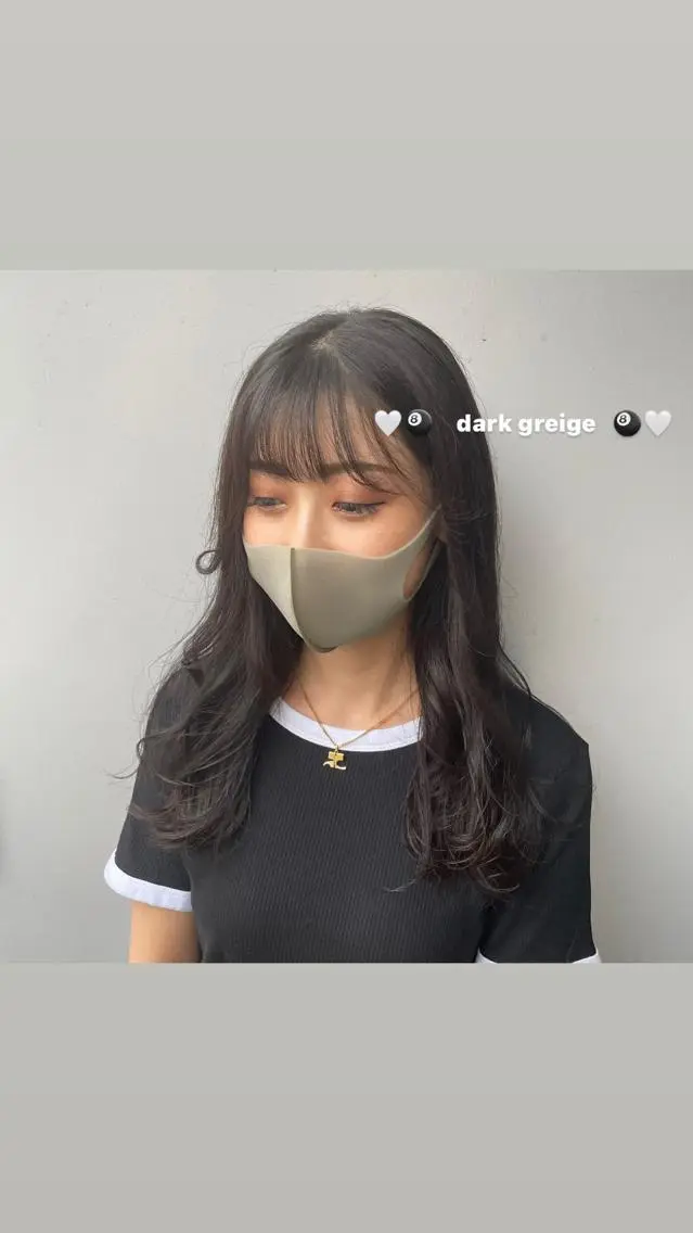 セミロング カラー パーマ ヘアアレンジ メンズ キッズ ネイル マツエク・マツパ 透明感カラー・レイヤ ー🎀amika🎀のヘアスタイル