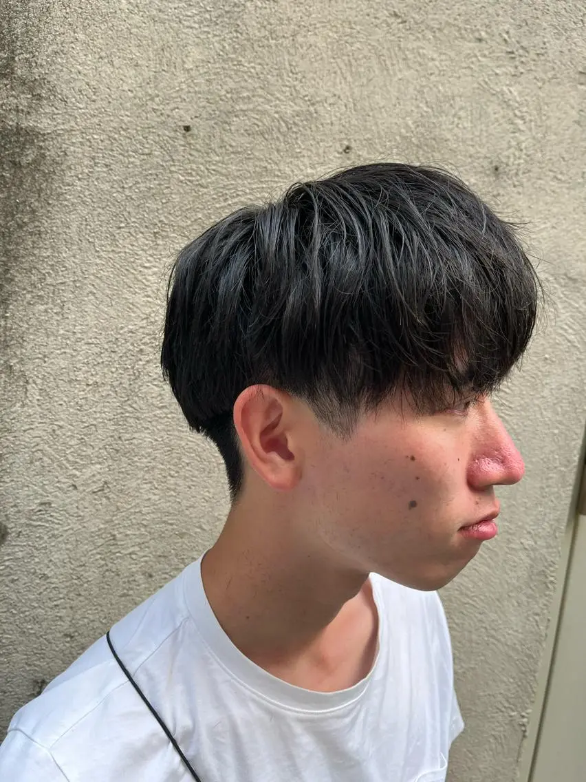 ショート パーマ メンズ カット トリートメント ヘアセット 🏆メンズヘア特化 🥇代表りんぺーのヘアスタイル