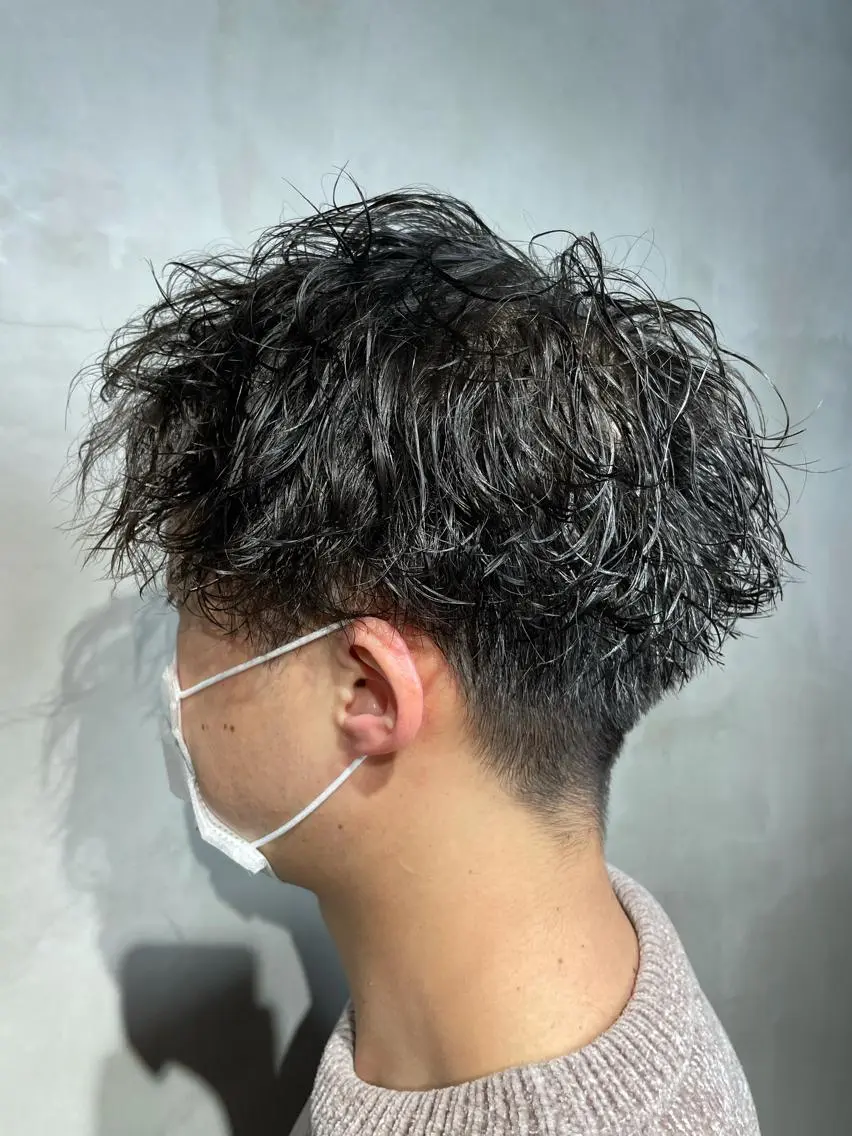ショート カット パーマ メンズパーマ 工藤勇也のヘアスタイル