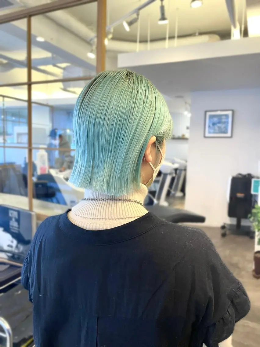 ミディアム カラー ヘアカラー トリートメント ブリーチカラー🌈 石垣翔太のヘアスタイル