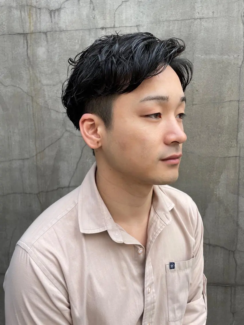 ショート カラー パーマ ヘアアレンジ メンズ くびれレイヤー/艶 カラー　MADOKAのヘアスタイル