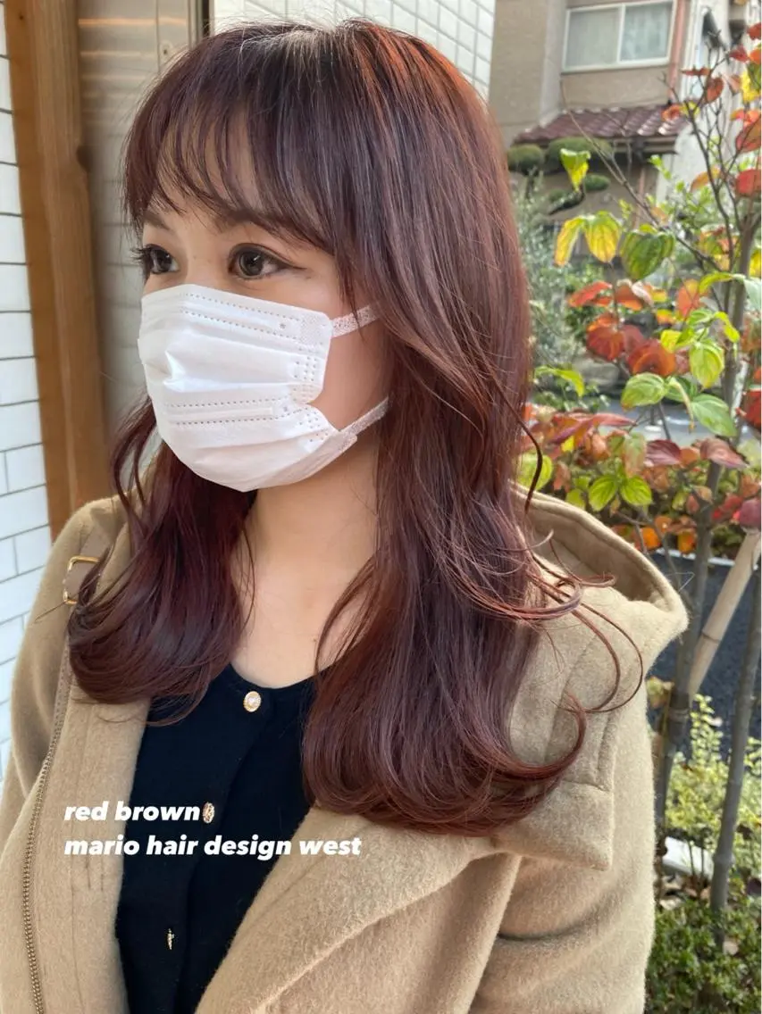 ロング カラー ベージュカラー ブラウンカラー ピンクカラー ピンクベージュ ピンクブラウン 竹嶌 健吾のヘアスタイル