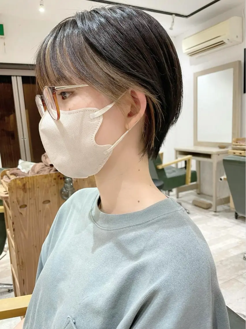 ショート ショートヘア シンプル+αな デザインを 松崎陸のヘアスタイル