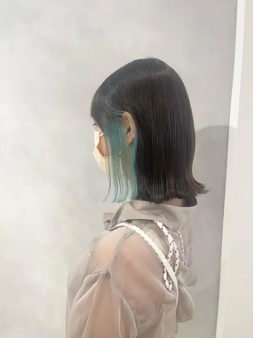 ミディアム カラー カット ヘアカラー トリートメント 🦋レイヤーカット ミドリカワ🦋のヘアスタイル