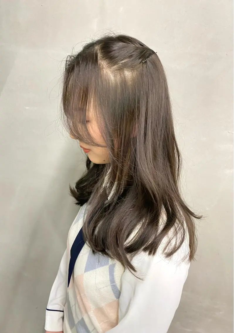 ロング カラー カット ヘアカラー トリートメント Saki/レイヤー/ 柔らかカラーのヘアスタイル