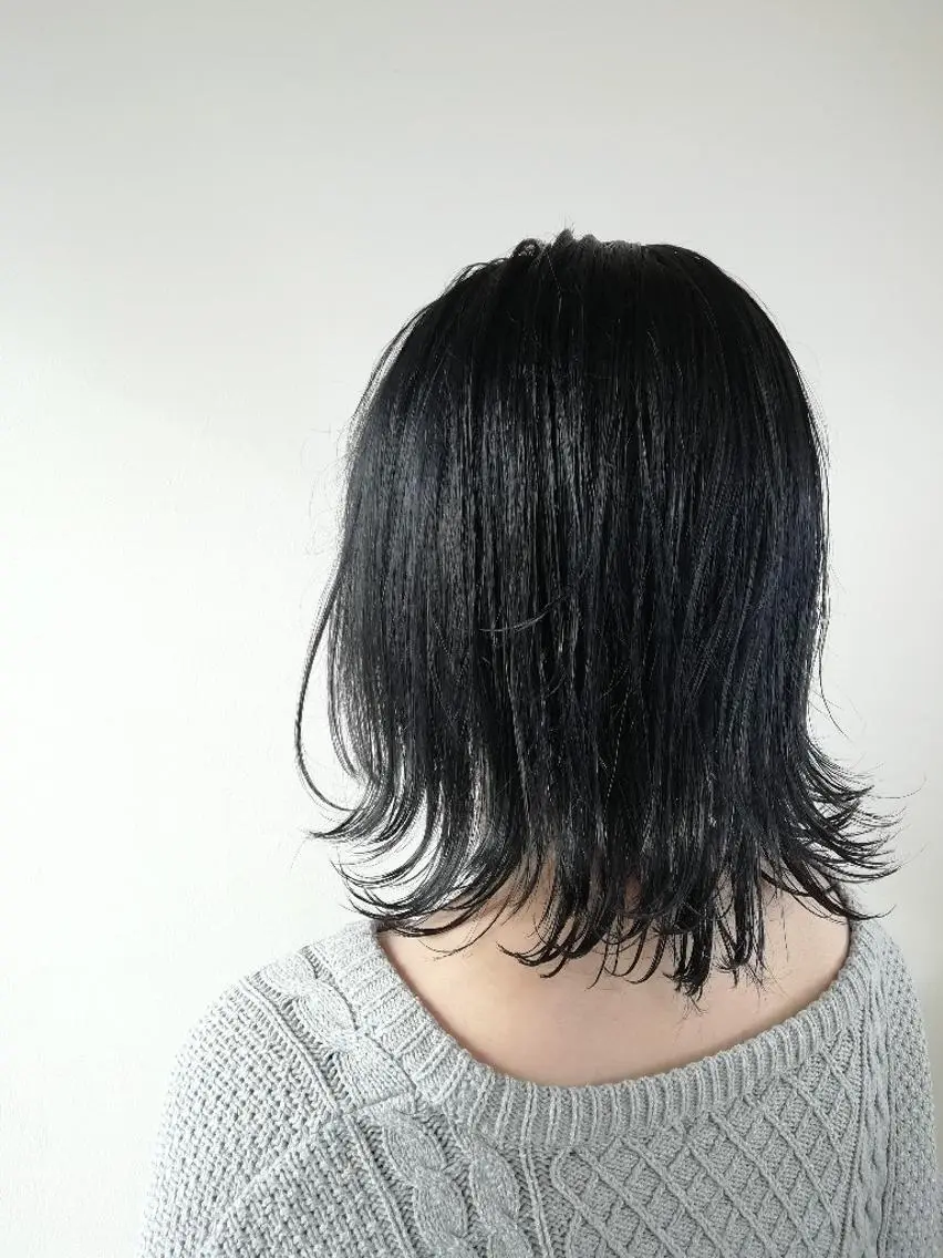 ミディアム カラー ブルーカラー ブルージュ 髪質改善特化 サロン✨代表HIROのヘアスタイル