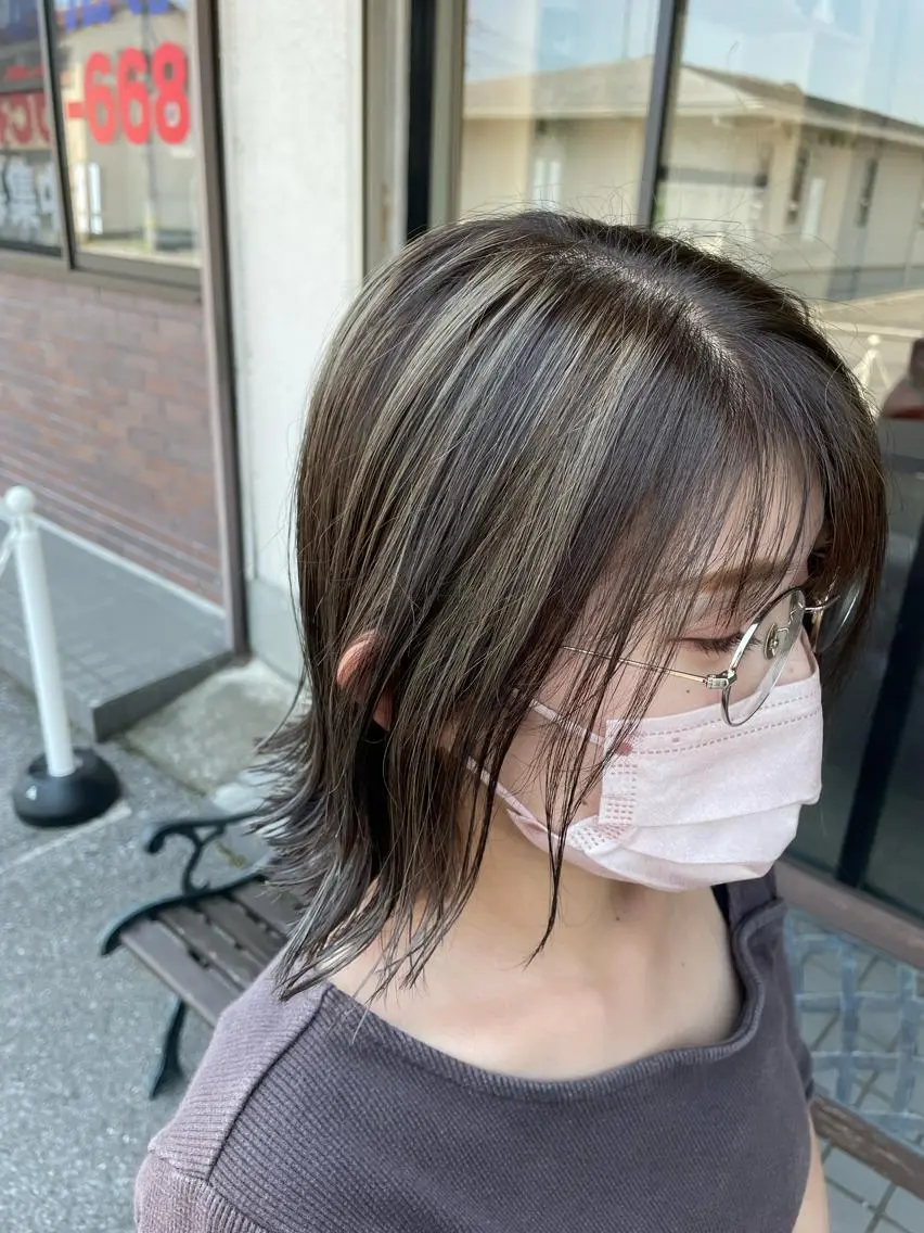 ミディアム カラー 佐々木 浩之のヘアスタイル