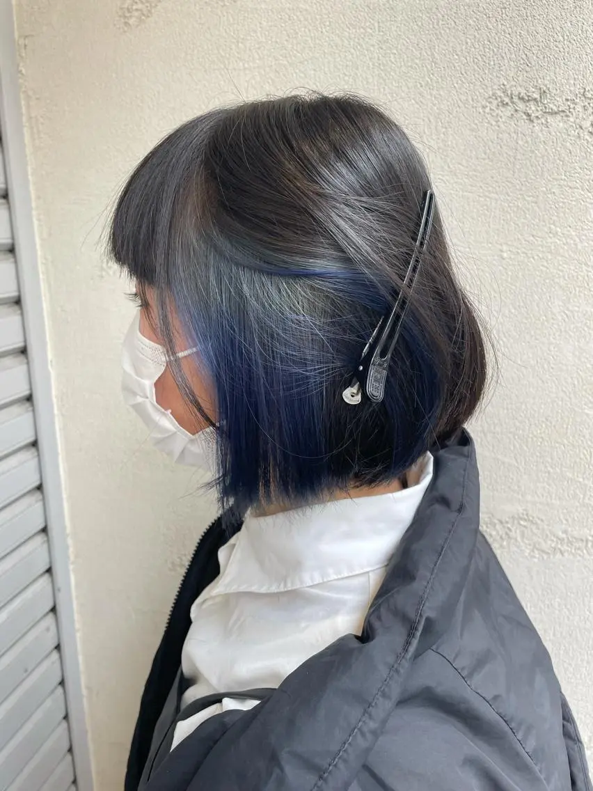 ショート カラー ハイトーンカラー インナーカラー ボブ ⭐️日吉髪質改善⭐️ 北村綾梧のヘアスタイル
