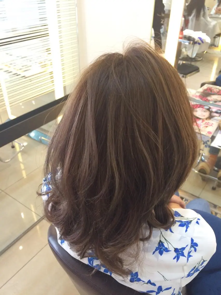 ミディアム セミロング ロング カラー グレージュ 似合わせ／代表 髪質改善/山田将大のヘアスタイル