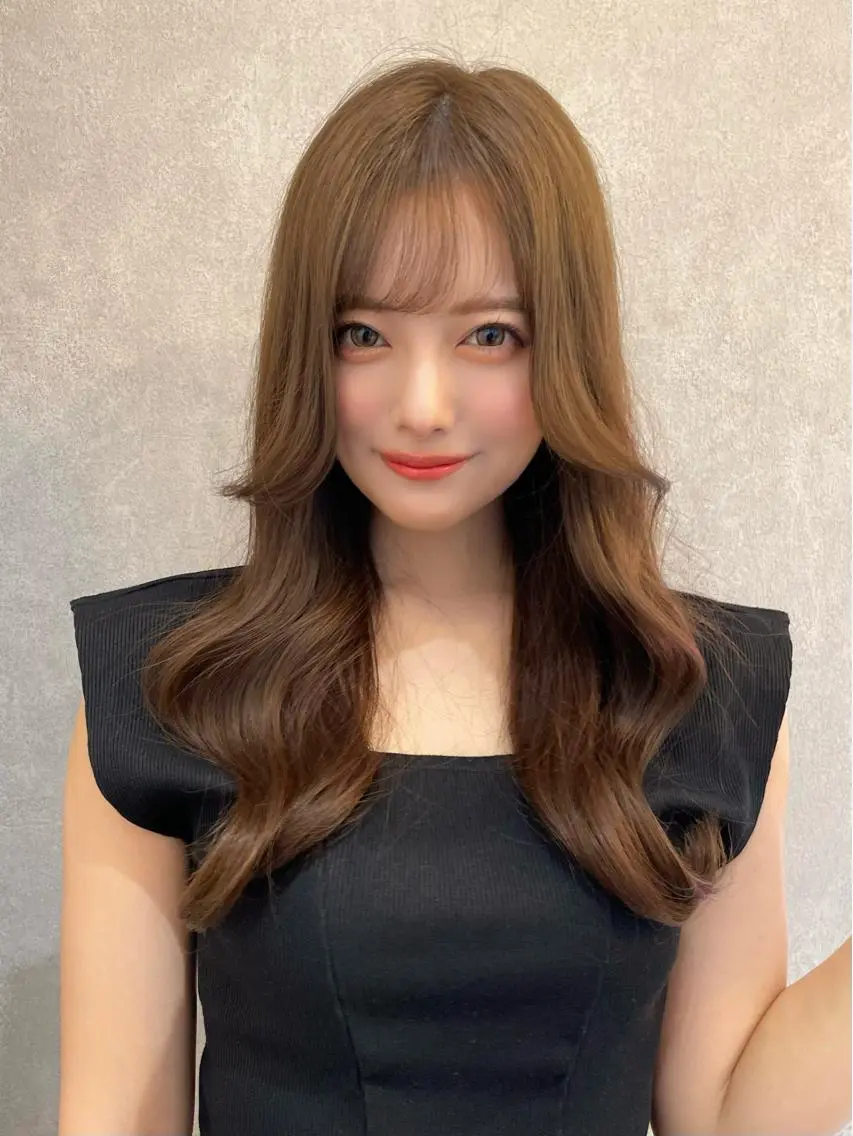 ロング カラー カット ヘアカラー トリートメント 上品ヘア🤍顔周り/ レイヤー✨/林遼一郎のヘアスタイル