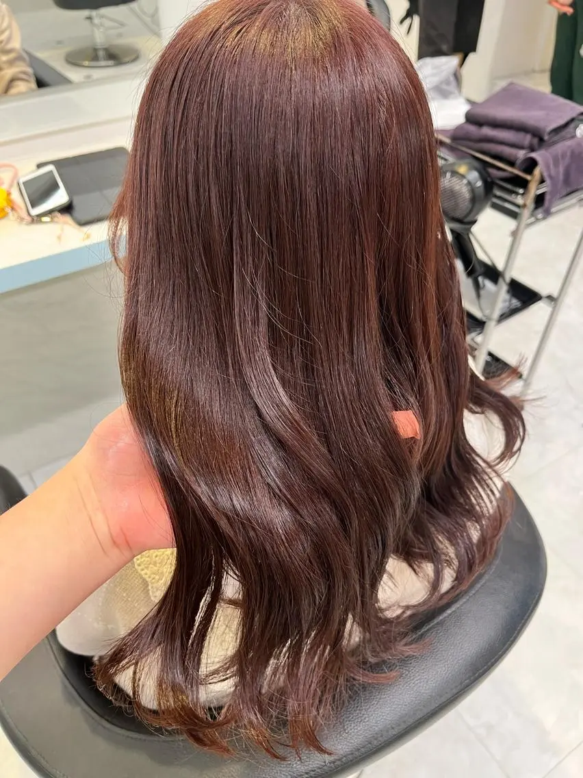 ミディアム カラー ヘアアレンジ 愛されカラー🩷 はるなのヘアスタイル