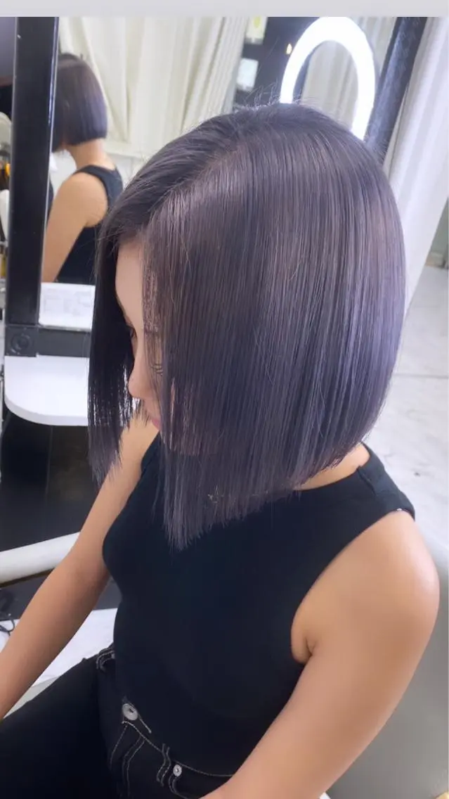 ショート アッシュ Wistell 渋谷 ASUKAのヘアスタイル