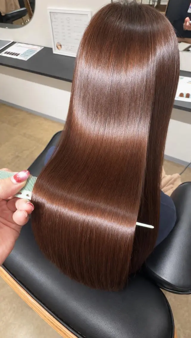 ロング 縮毛矯正 トリートメント 服部飛鳥美髪縮毛矯正 名古屋・栄・矢場町のヘアスタイル