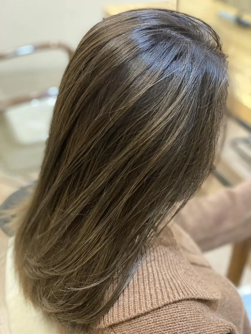 ミディアム 似合わせ透明感カラー 宇治　ヤマノのヘアスタイル