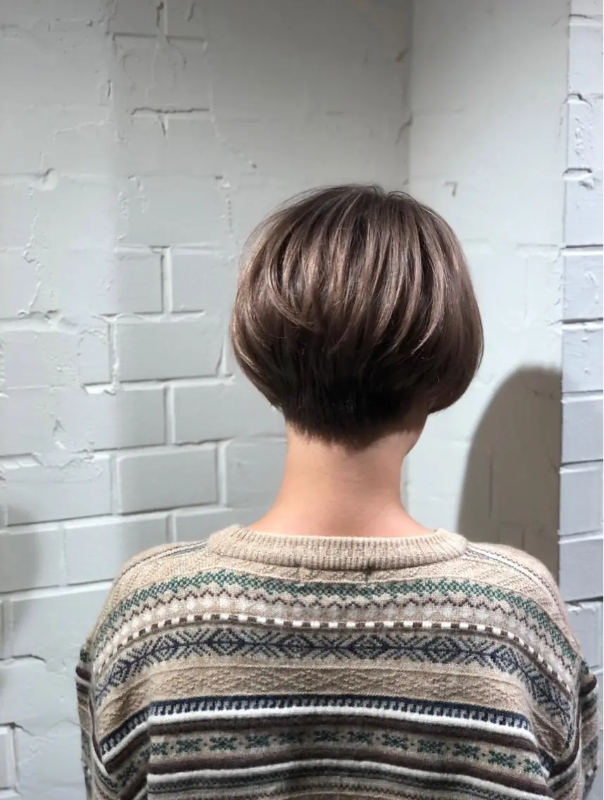 ショート ボブ 似合わせカット ショートヘア 泉 堅也のヘアスタイル