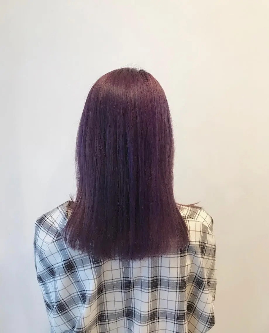 ミディアム カラー パープルカラー mayo 🐄🌈のヘアスタイル