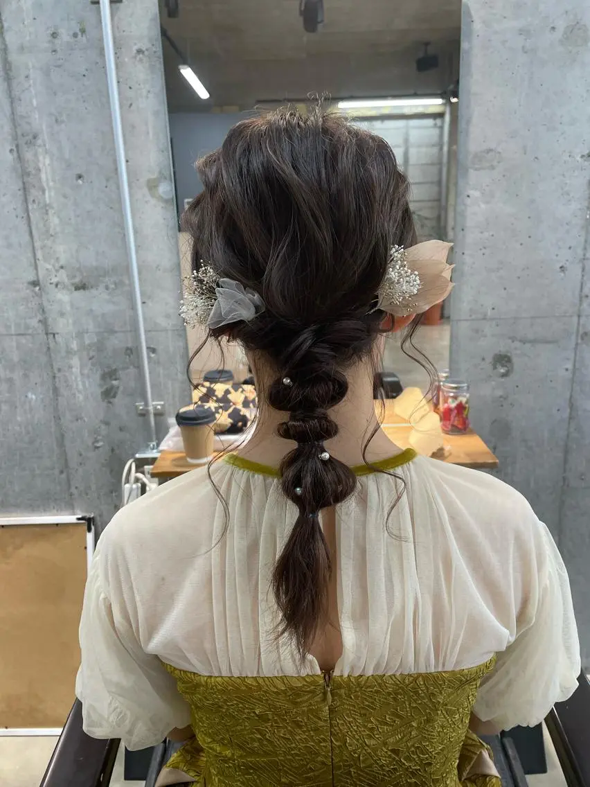 ロング カラー ヘアアレンジ Lowha_ageo 💐Fuzukiのヘアスタイル