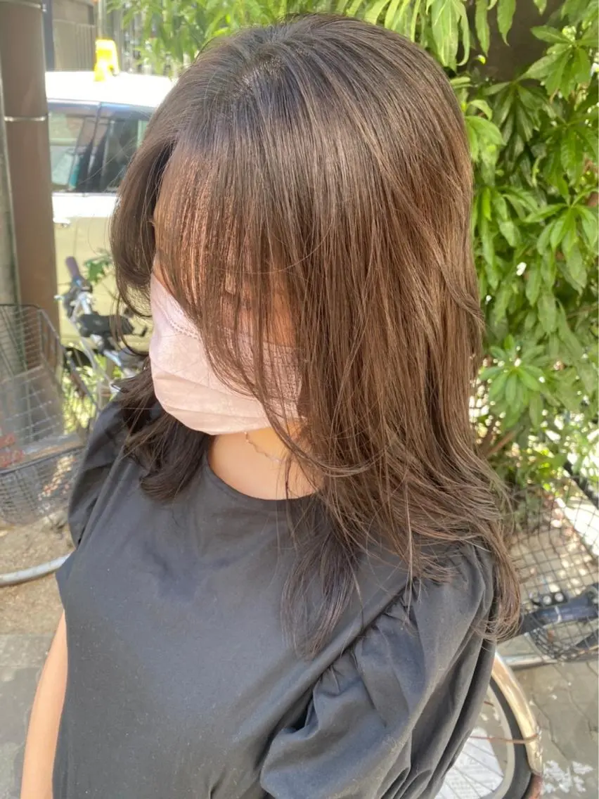 ロング 亀川蓮 Agu hairのヘアスタイル