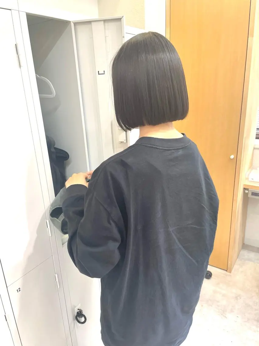 ショート カット 縮毛矯正 トリートメント 田中大星 /ボブ 縮毛矯正のヘアスタイル