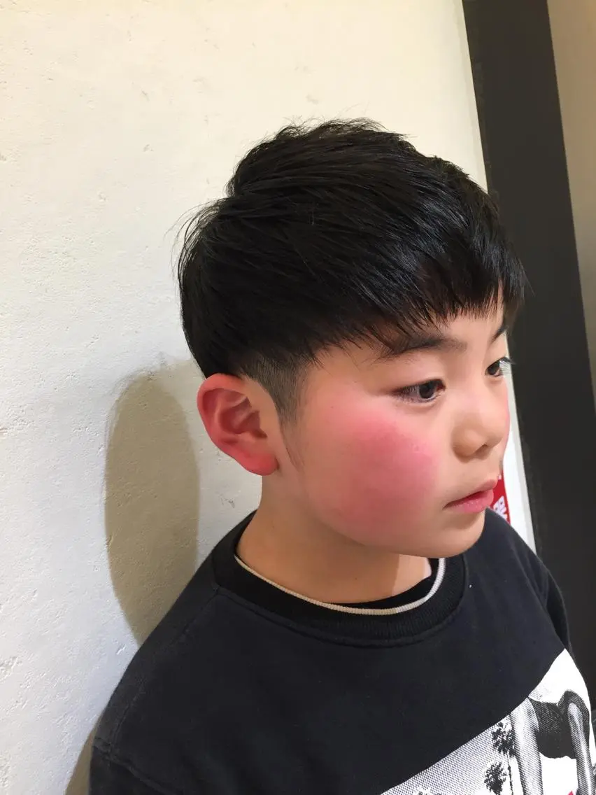 メンズ キッズ マッシュ ツーブロック CHIKA Rimのヘアスタイル