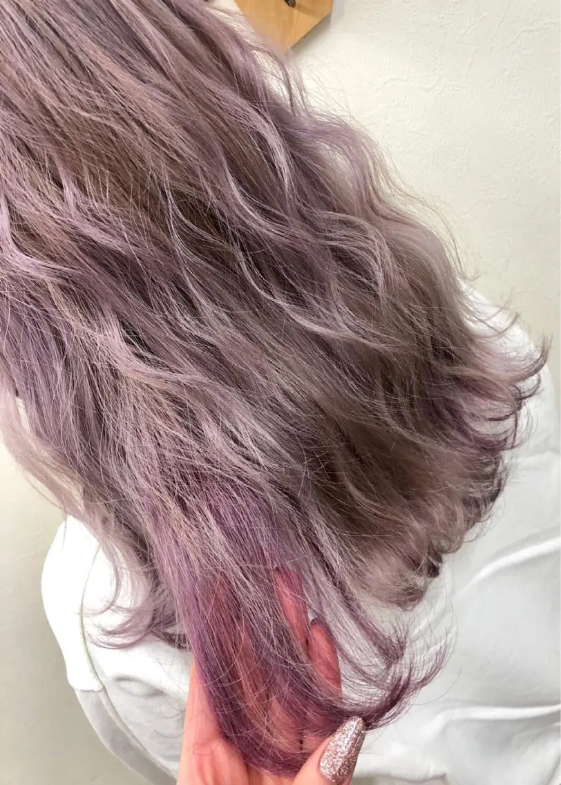 セミロング カラー ベージュカラー ピンクカラー ホワイトベージュ ヘアカラー トリートメント MAKO ❤️‍🔥NEXTのヘアスタイル