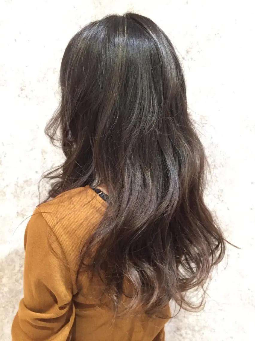 ロング カラー 杉田 一浩のヘアスタイル