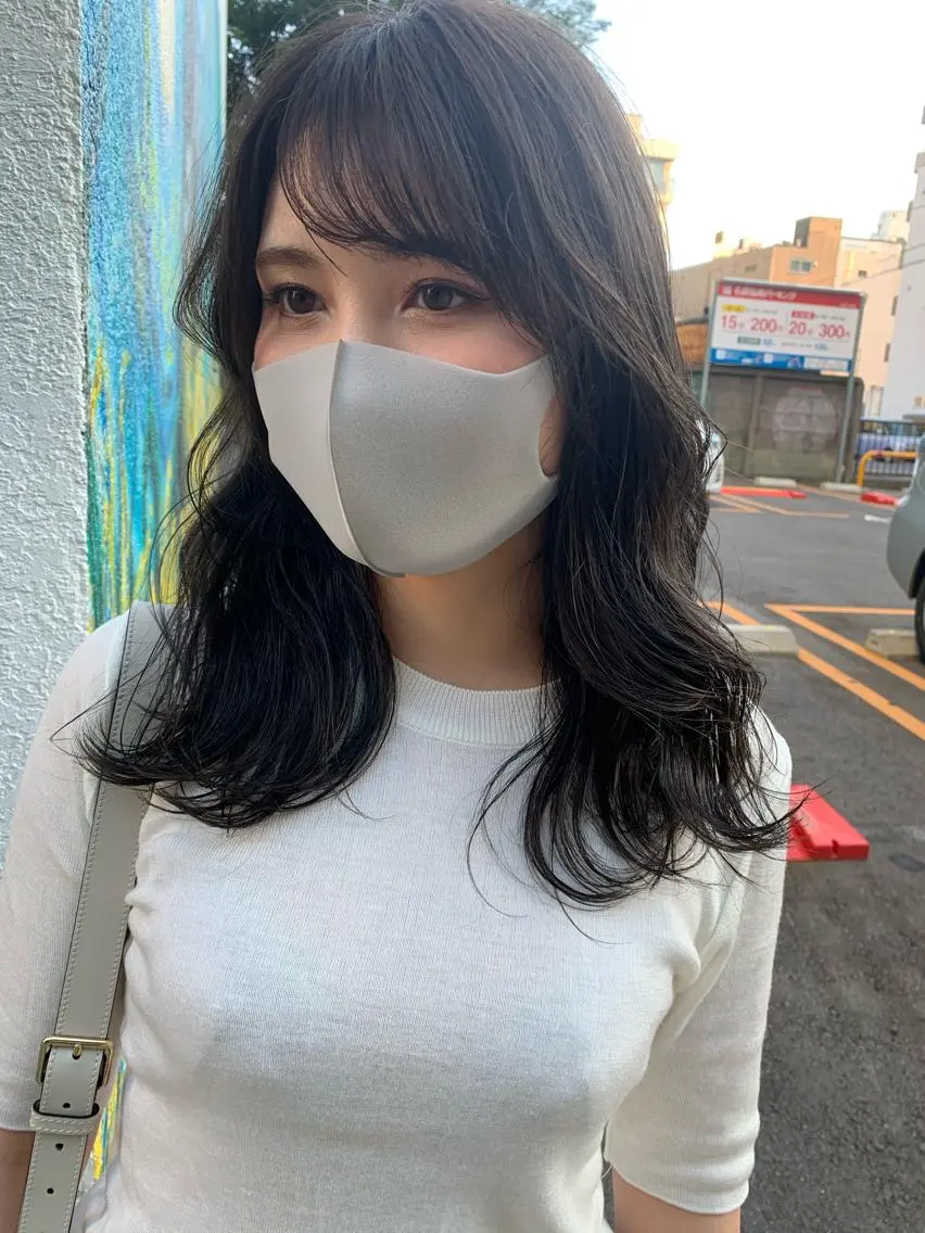 セミロング カラー ハイライトカラーなら 川嶋宏旭 栄 矢場町のヘアスタイル