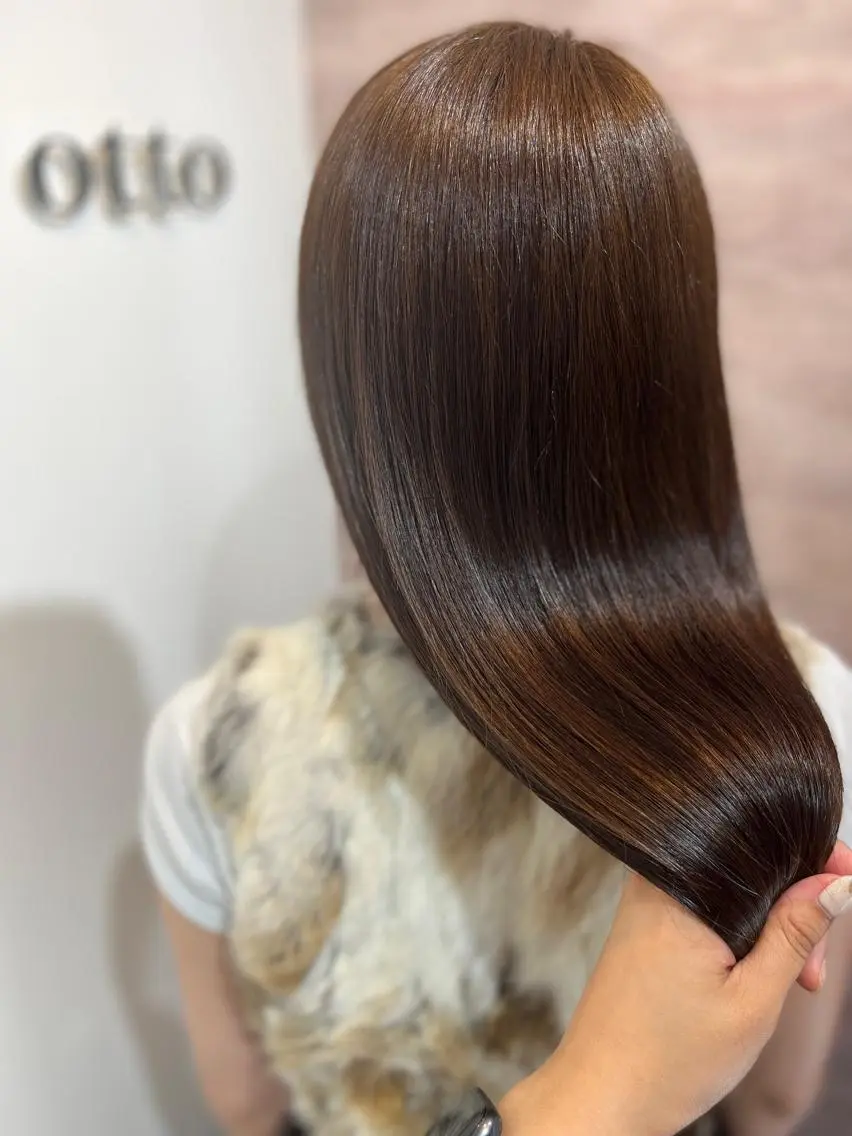 ロング カラー パーマ ヘアアレンジ メンズ キッズ ネイル マツエク・マツパ アイブロウ resort salon ottoのヘアスタイル