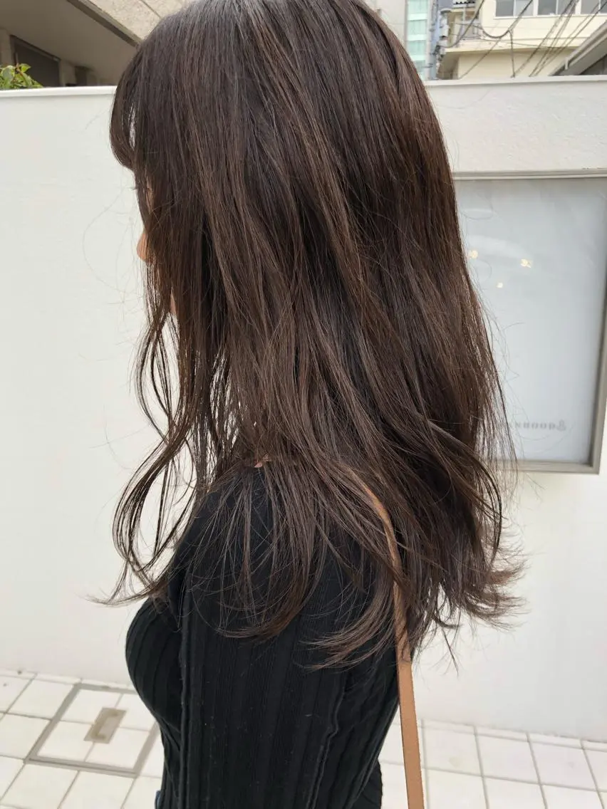 ロング カラー eri kinjoのヘアスタイル